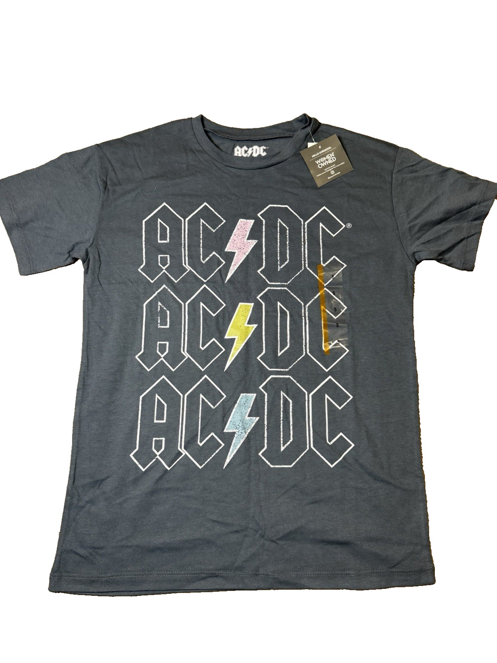 AC/DC - T-Shirt Size Small. ACDC Logo. Very Soft And Light Weight